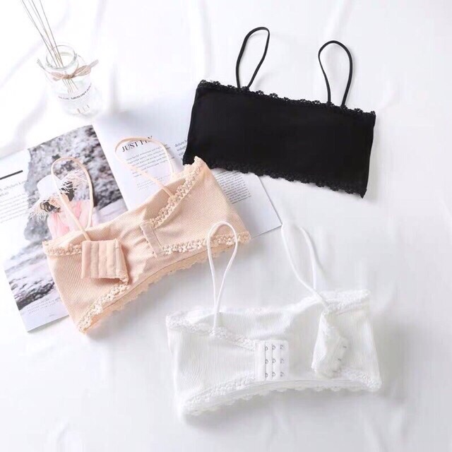 Áo bra gân tăm viên ren nâng ngực sexy điệu đà mẫu Bra 8832