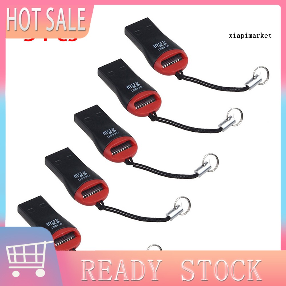 Set 5 Đầu Đọc Thẻ Nhớ Usb 2.0 Cho Laptop