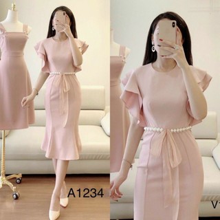 ĐẦM TAY XẾP BÈO EO KẾT CƯỜM