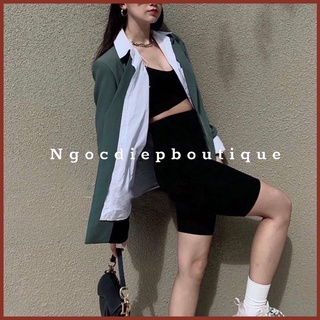Quần legging ngố thái lại 1 cạp to
