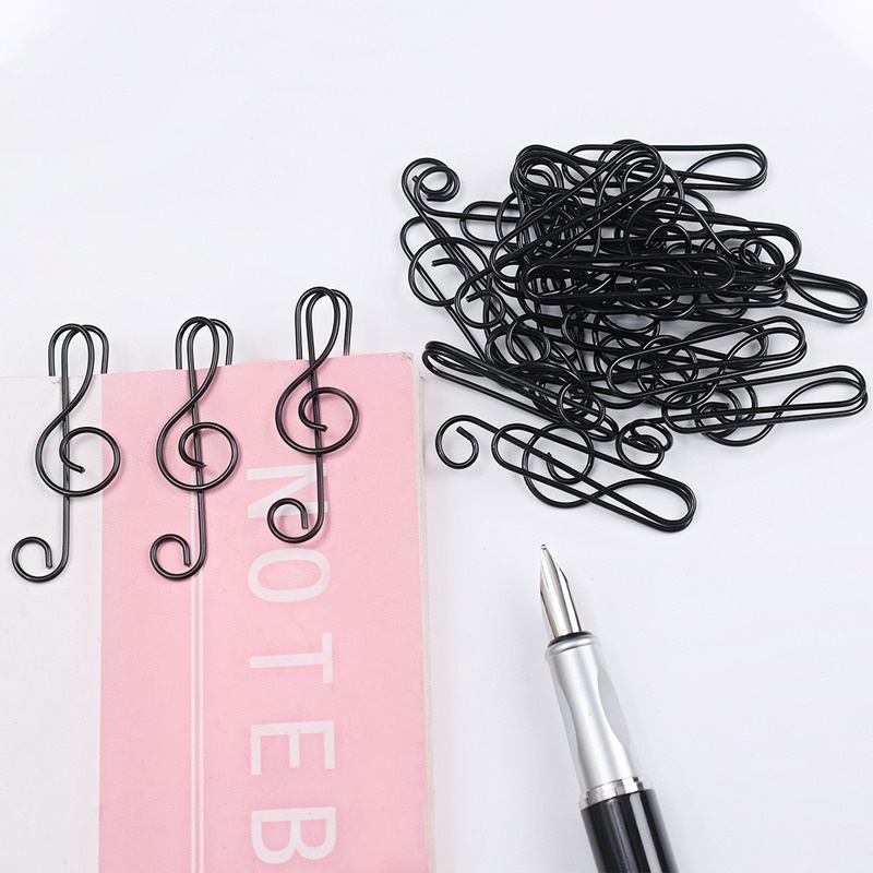 Set 20 Kẹp Giấy / Kẹp Sách Hình Nốt Nhạc Sáng Tạo Trang Trí Nhà Cửa / Văn Phòng / Trường Học