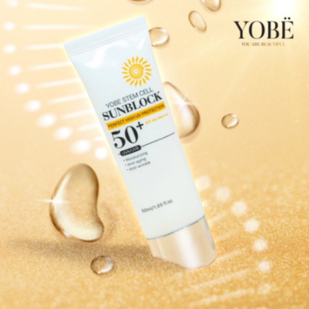 Kem chống nắng tế bào gốc 😍CHÍNH HÃNG 😍 YOBE chiết xuất thiên nhiên dưỡng ẩm | BigBuy360 - bigbuy360.vn