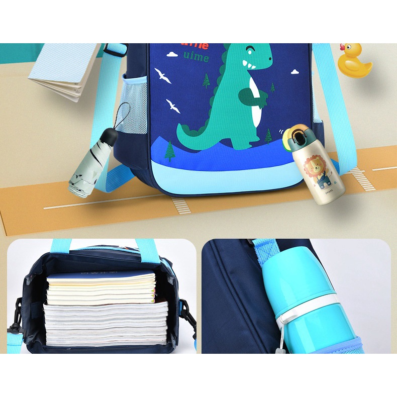 Túi xách đi học thêm cấp 1 nhiều ngăn, túi đi học