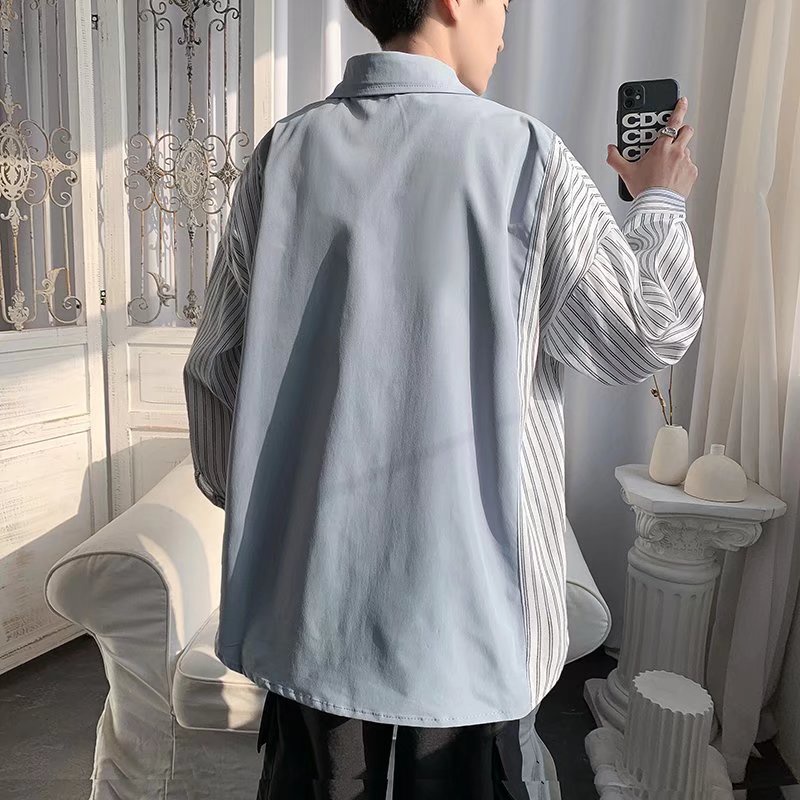 Áo Sơ Mi Nam Dài Tay Sọc Vằn Thời Trang Hàn