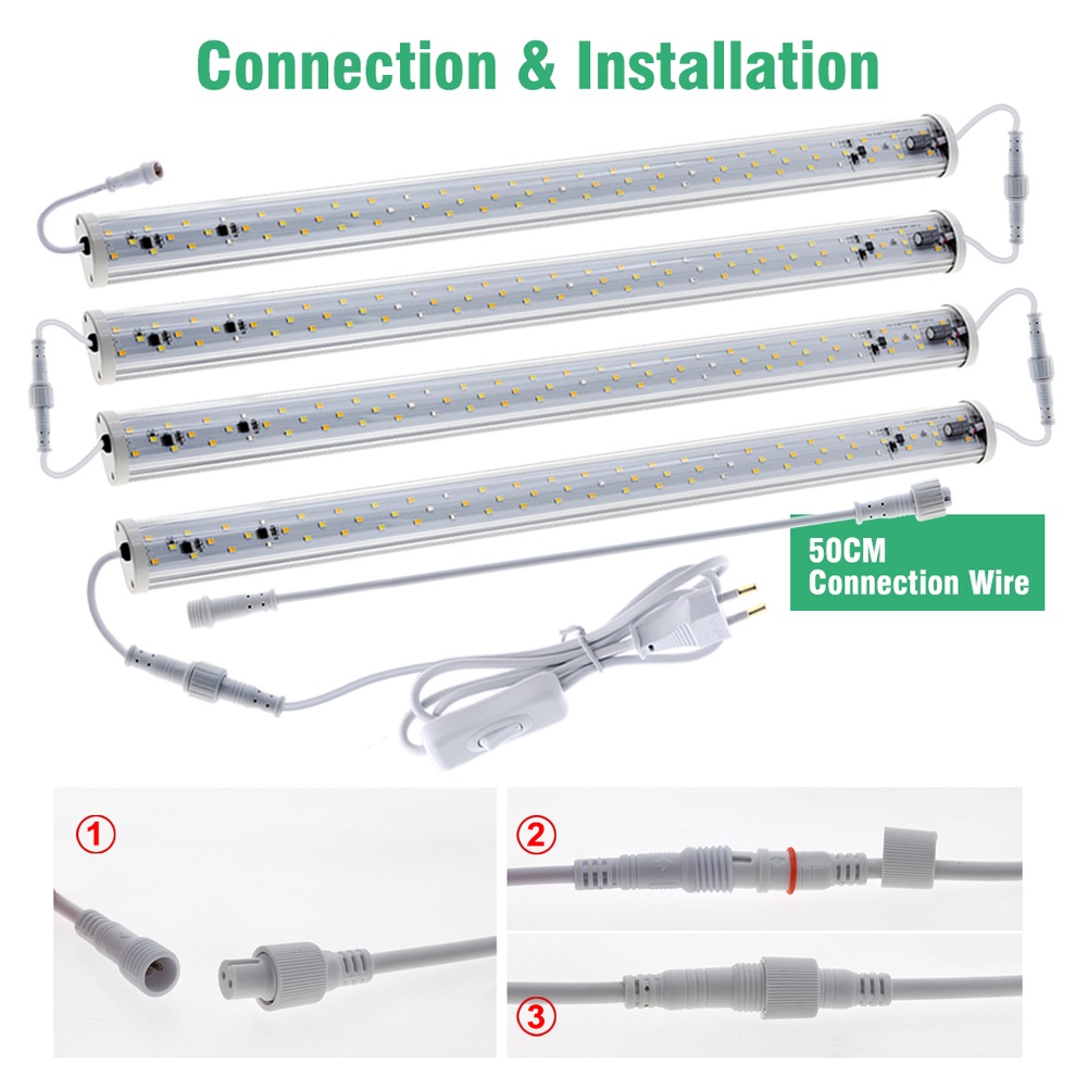 Đèn LED Trồng Cây 73 Bóng AC220V Phích Cắm 1.5m Chống Nước