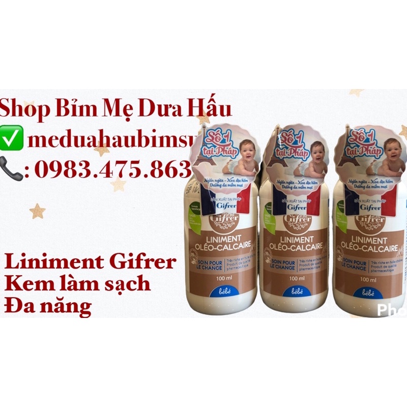 [CHÍNH HÃNG] KEM DƯỠNG ĐA NĂNG NGỪA HĂM LINIMENT GIFRER - PHÁP 100ML