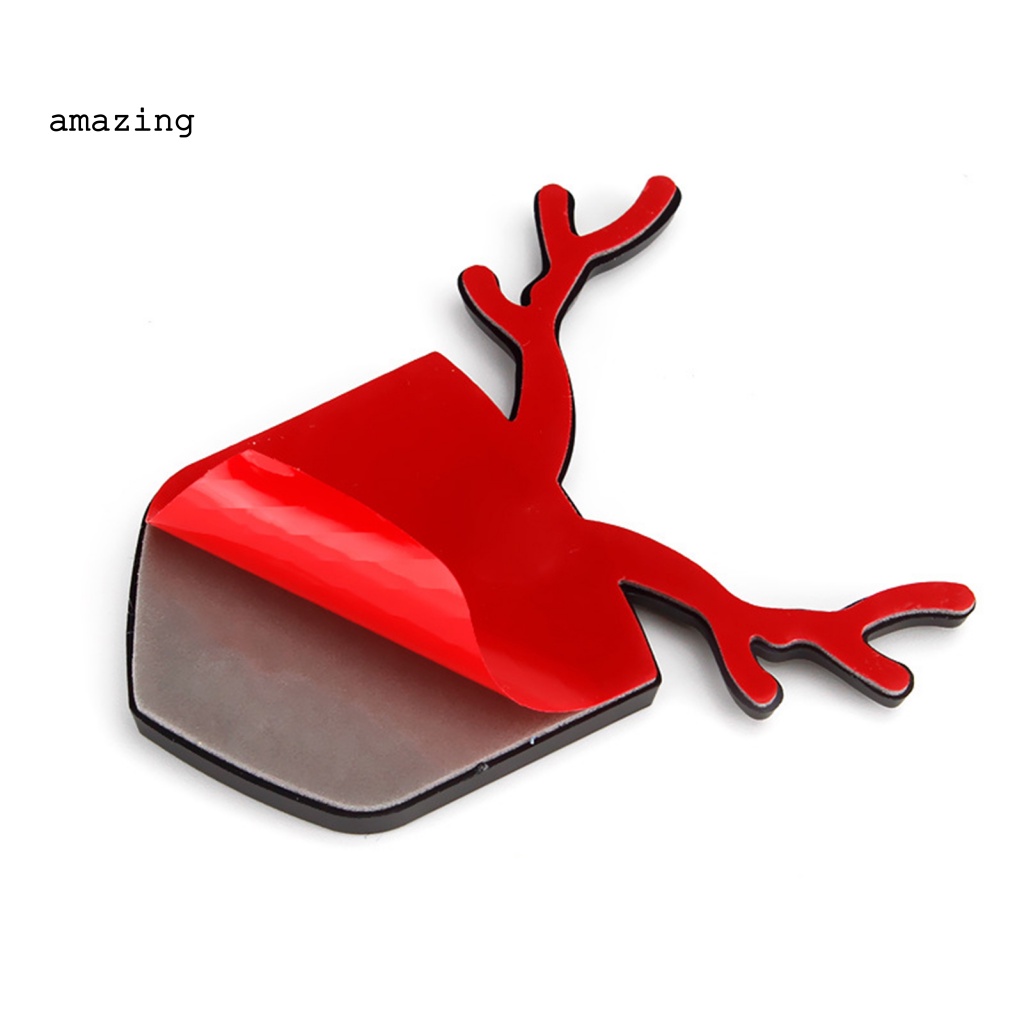 Sticker Logo 3D Hình Nai Sừng Tấm Dùng Để Trang Trí Xe Hơi