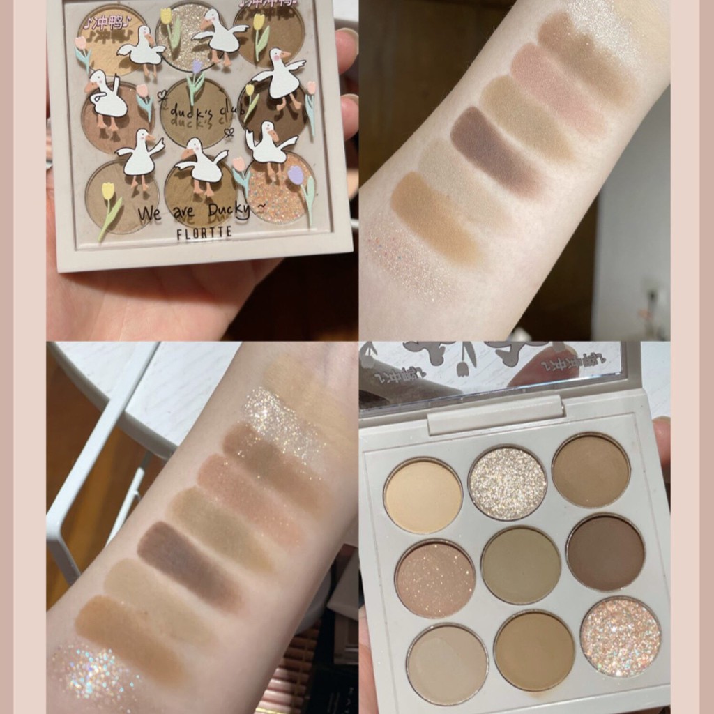 Bảng mắt Vịt trắng 9 màu MEALEA Eyeshadow Tray tone đất siêu hot trend MEAL02 | BigBuy360 - bigbuy360.vn