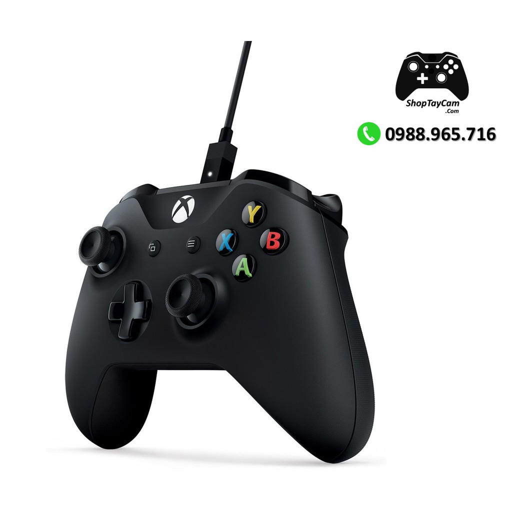 Tay Cầm Xbox One S Chính Hãng + Cáp Cable USB Chơi Game Tối Ưu Cho FO4 / FO3 / PC | TO | BigBuy360 - bigbuy360.vn