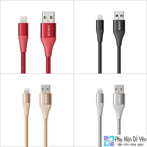 Cáp Anker PowerLine+ II Lightning 90cm  - A8452