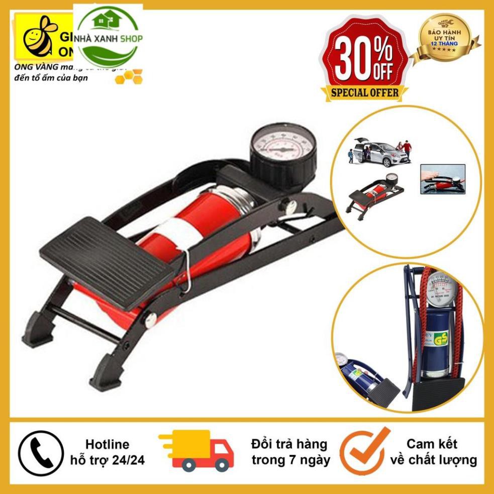 Bơm Đạp Chân Đa Năng Mini Cho Ô Tô Xe Máy, Bóng Bay, Phao Bơi Tiện Dụng, Bảo Hành 6 Tháng