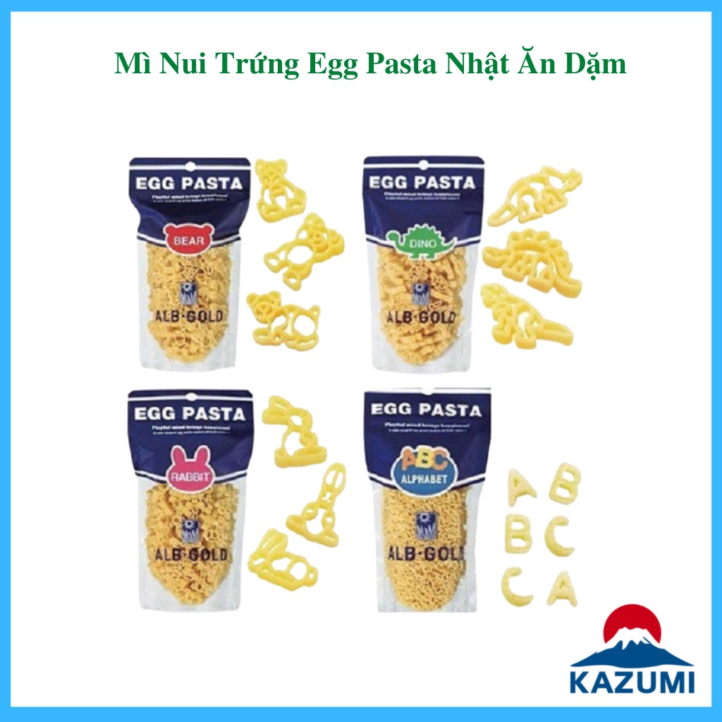 Mì Nui Trứng Egg Pasta Nhật Ăn Dặm Đủ Loại [DATE T4/2023]