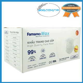 Khẩu Trang Famapro Max 4 Lớp Màu Trắng (40 Cái/Hộp)