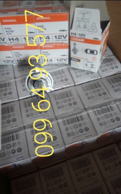 Bóng đèn Osram 12v H4 60/55w chính hãng 100% 🇩🇪 xe máy, ô tô.0