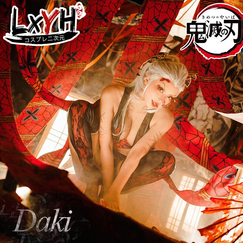 Trang Phục Hóa Trang Nhân Vật Hoạt Hình Demon Slayer Kimetsu no Yaiba Daki