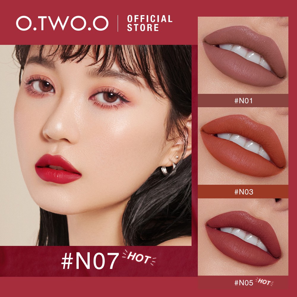 Son môi lì O.TWO.O bền màu không khô chống thấm nước 0.95g