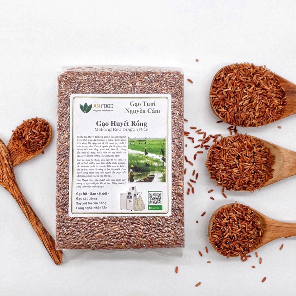 Gạo lứt Huyết Rồng 1kg , gạo lứt hỗ trợ giảm cẩn thải độc tố | BigBuy360 - bigbuy360.vn