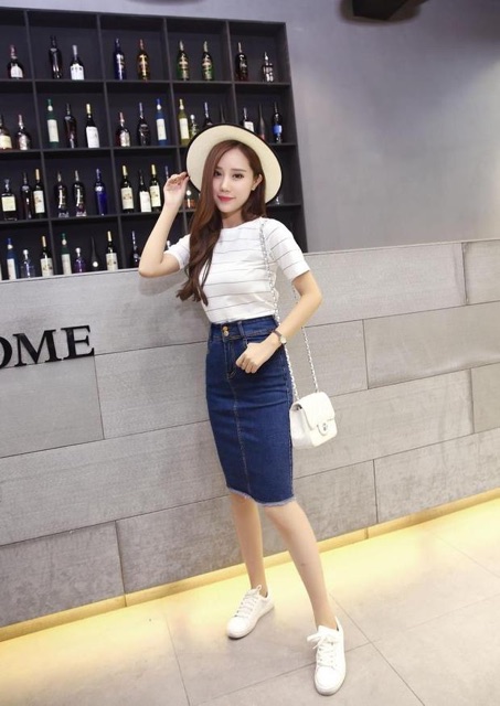 CHÂN VÁY JEAN BÚT CHÌ BIG SIZE Molijean | BigBuy360 - bigbuy360.vn