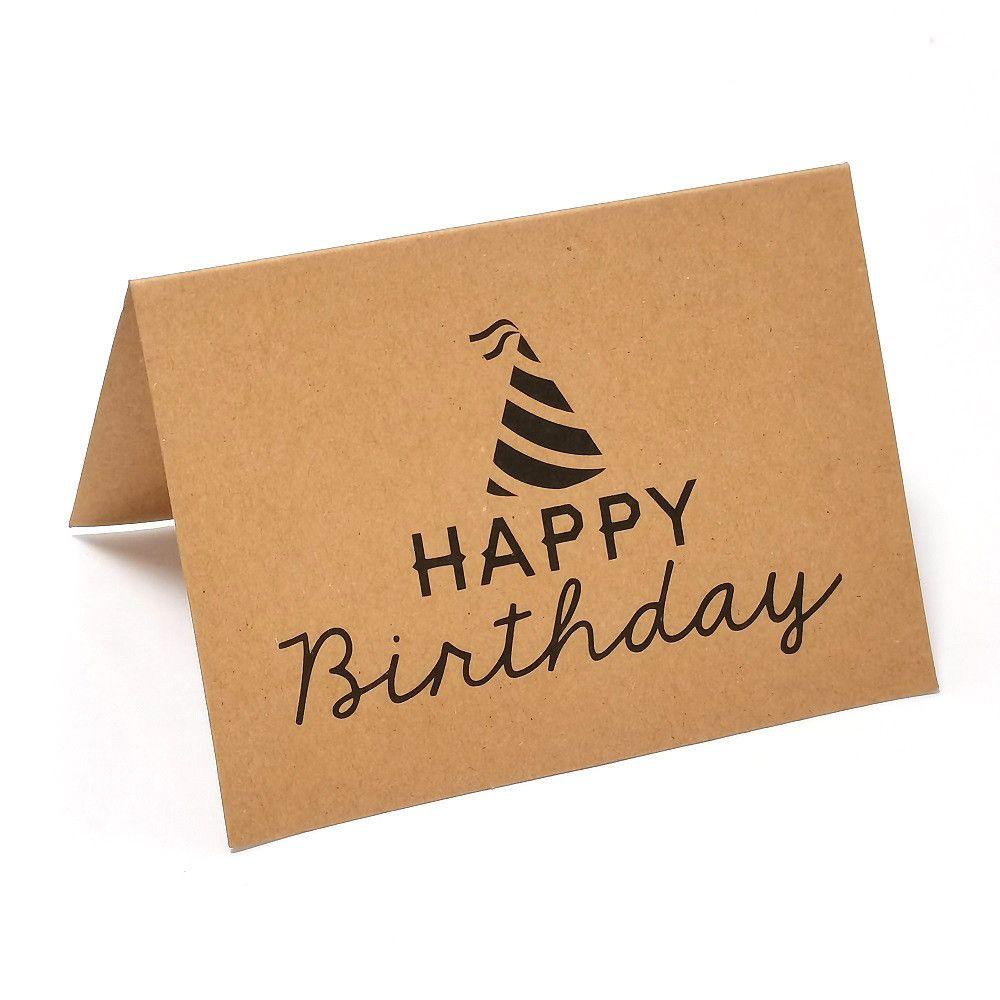 WONDER 10 Pcs Birthday Card Postcard Best Wishes Gift Happy Birthday Kraft Paper