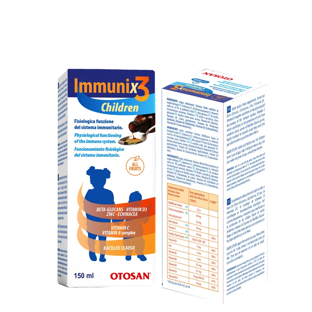 Immunix 3 children siro tăng cường đề kháng, cân bằng vi sinh đường ruột - ảnh sản phẩm 4