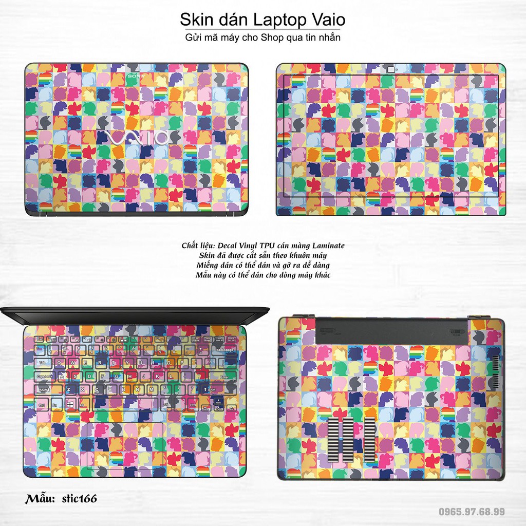 Skin dán Laptop Sony Vaio in hình Hoa văn sticker nhiều mẫu 27 (inbox mã máy cho Shop)