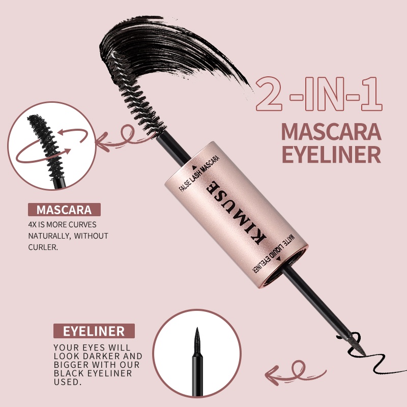 Mascara kiêm kẻ mắt KIMUSE 50g 2 trong 1 thiết kế nữ hoàng cao cấp