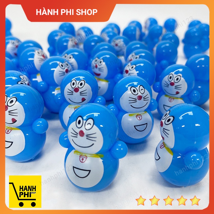 Bộ 10 lật đật mini đồ chơi lật đật tí hon doraemon cho bé cute dễ thương giá rẻ