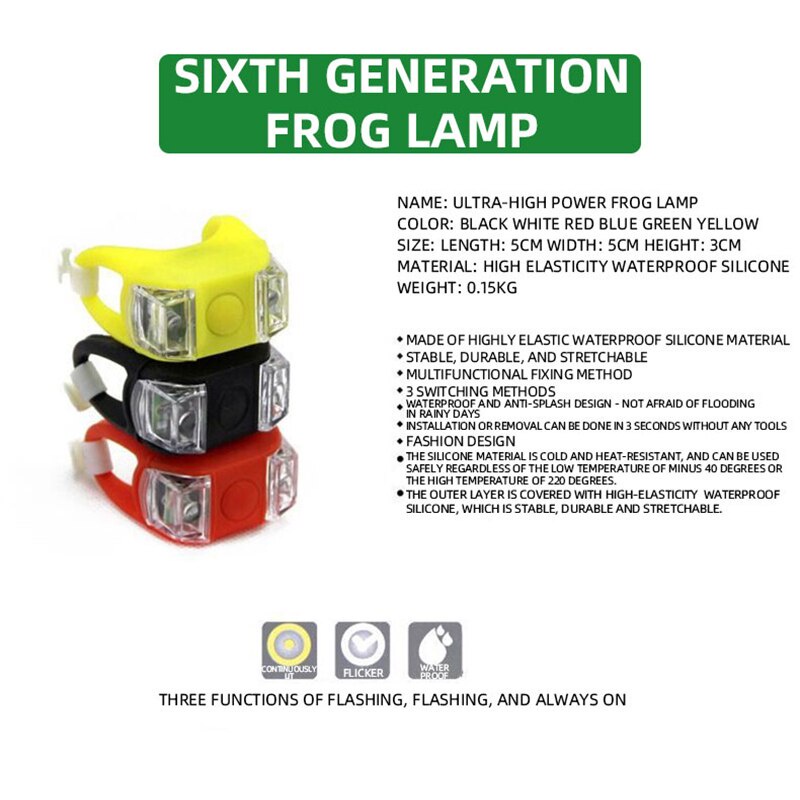 Đèn LED LYMOYO cảnh báo an toàn chống nước gắn đuôi xe đạp chuyên dụng