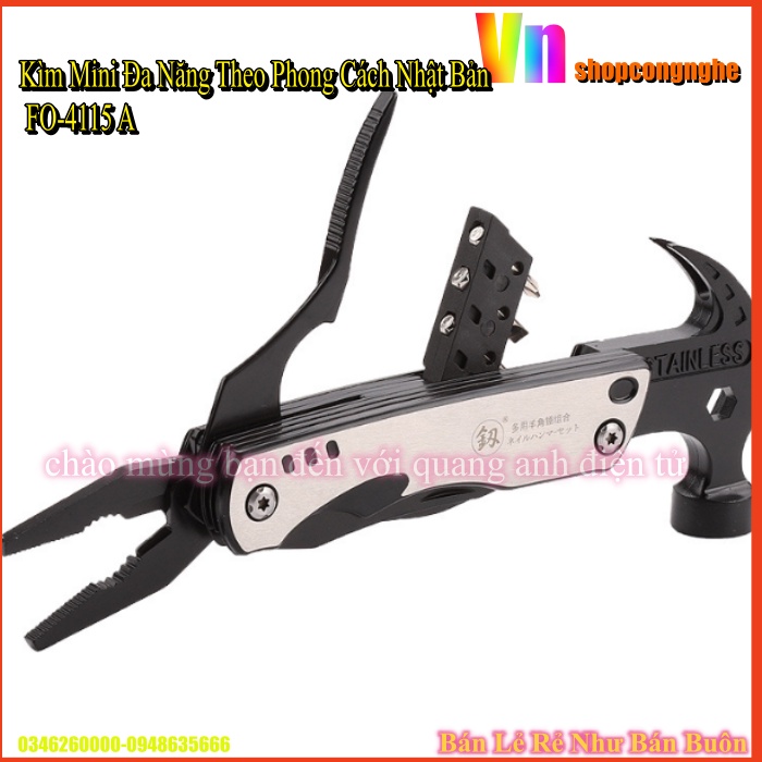 Kìm kết hợp búa kẹp đa năng Fukuoka Tools