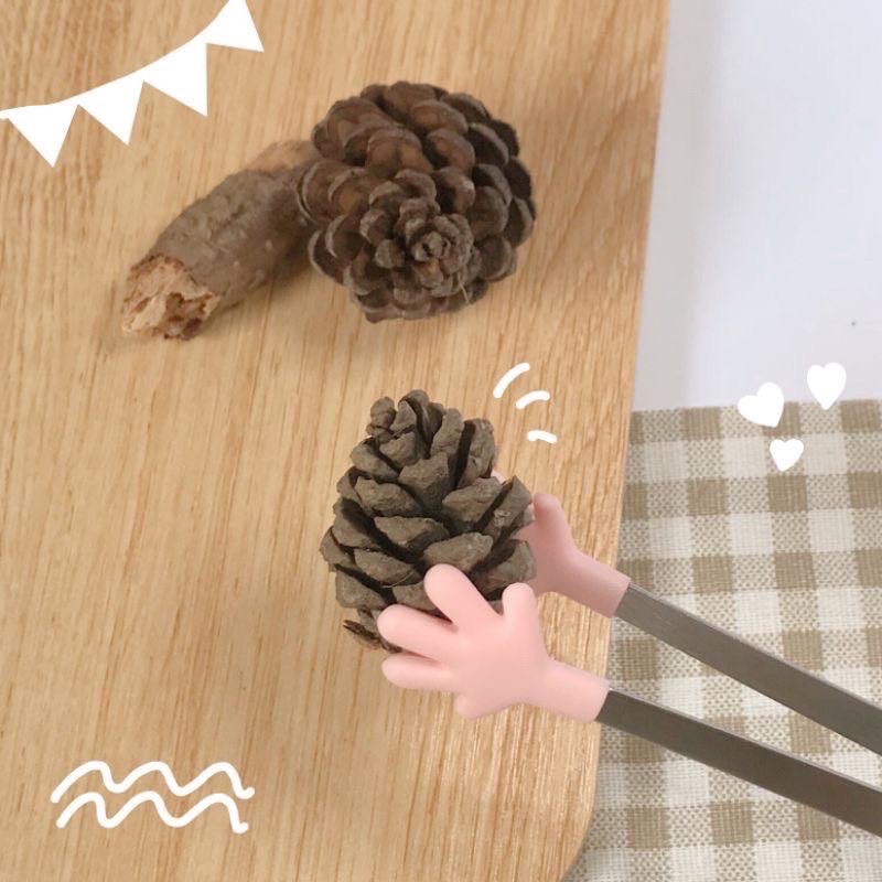 Kẹp gắp đồ ăn cho bé ăn dặm siêu dễ thương hình chân mèo và bàn tay