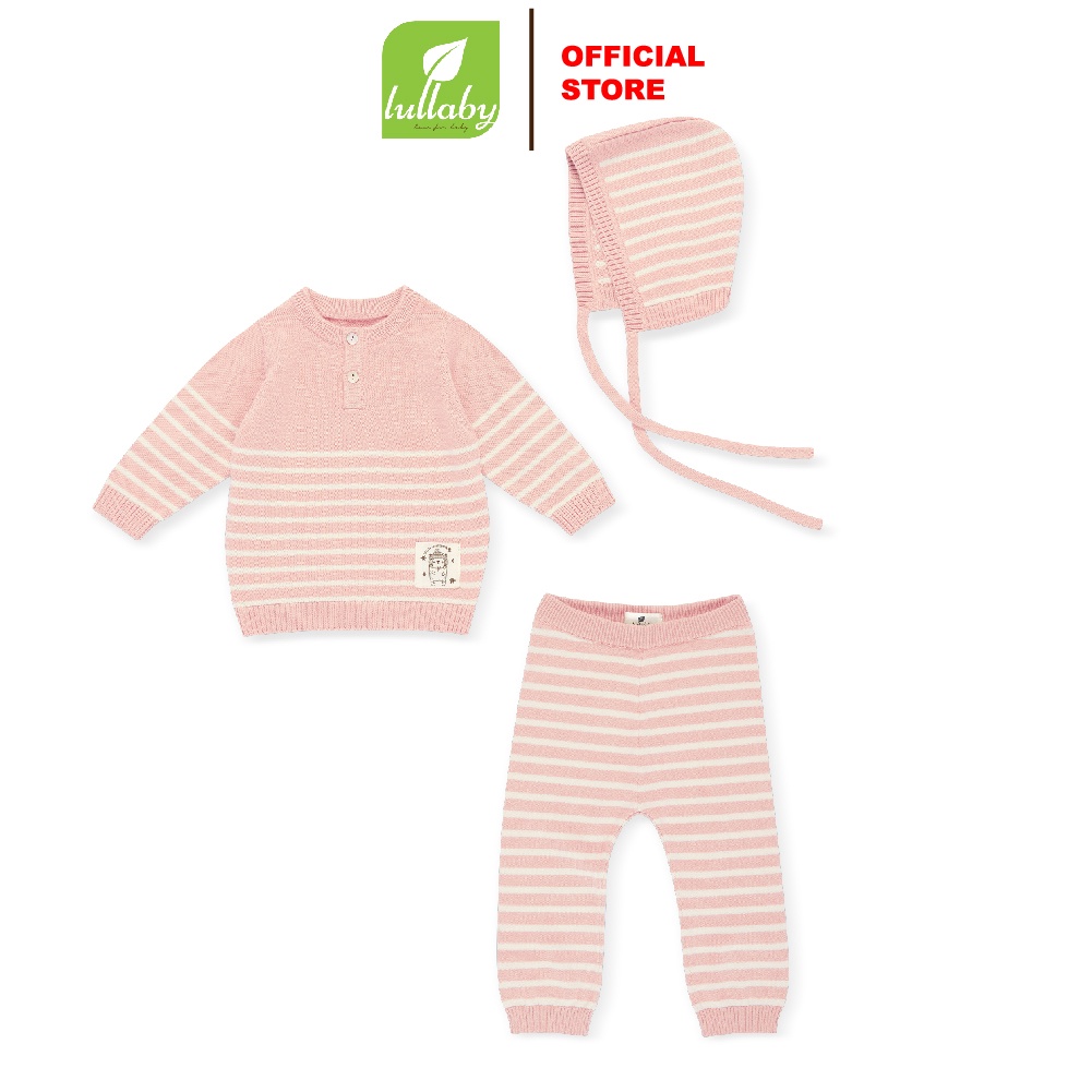 LULLABY - Bộ len sơ sinh + mũ - NHL301M