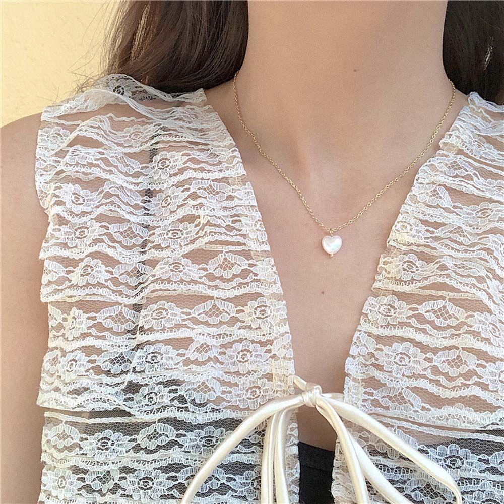 AROMA Vòng cổ MặT TráI Tim ThờI Trang Cho Nữ