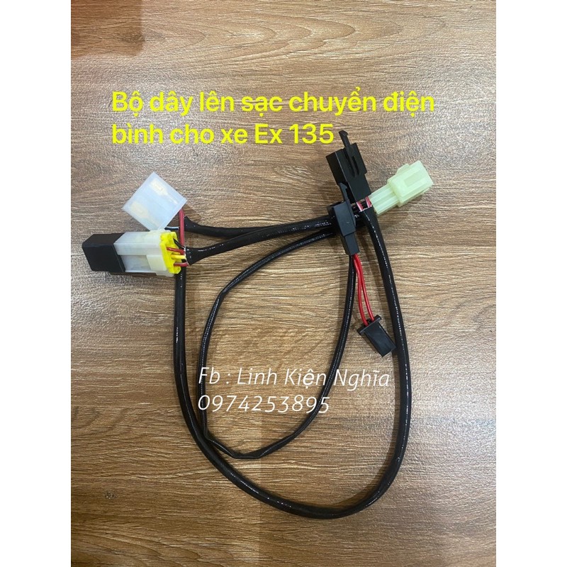 Bộ dây lên sạc chuyển điện bình cho xe Ex135 / JUPITER FI