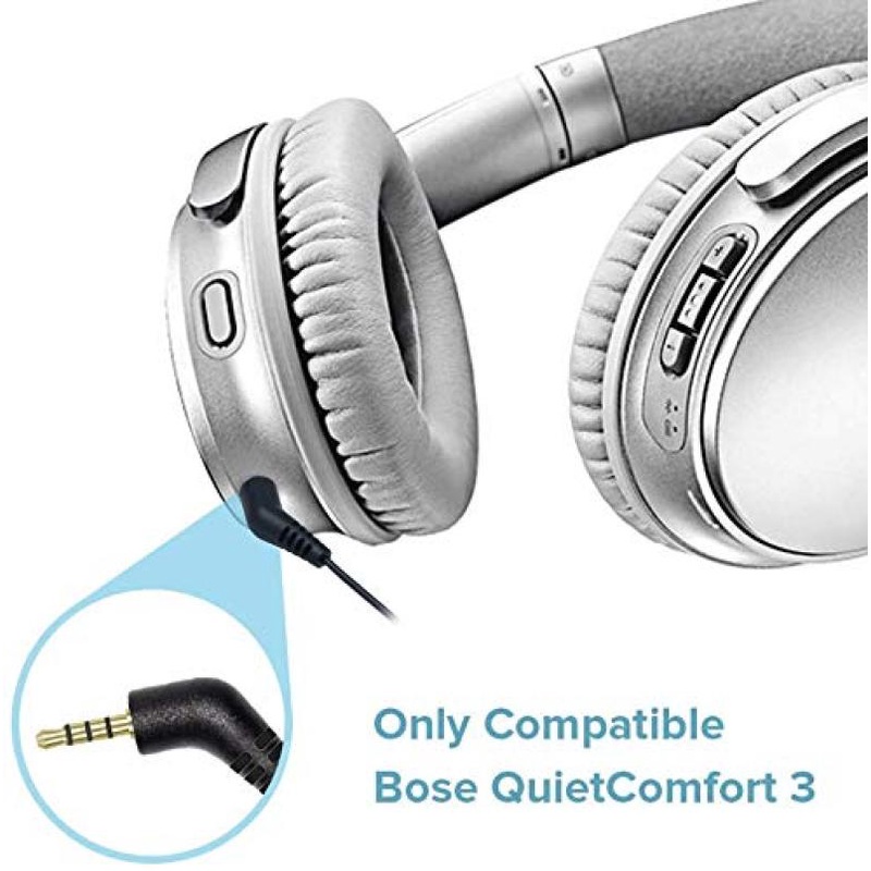 Dây Cáp Điều Chỉnh Âm Lượng Mic 3.5mm Sang 2.5Mm Cho Tai Nghe Bose QuietComfort 3 QC3