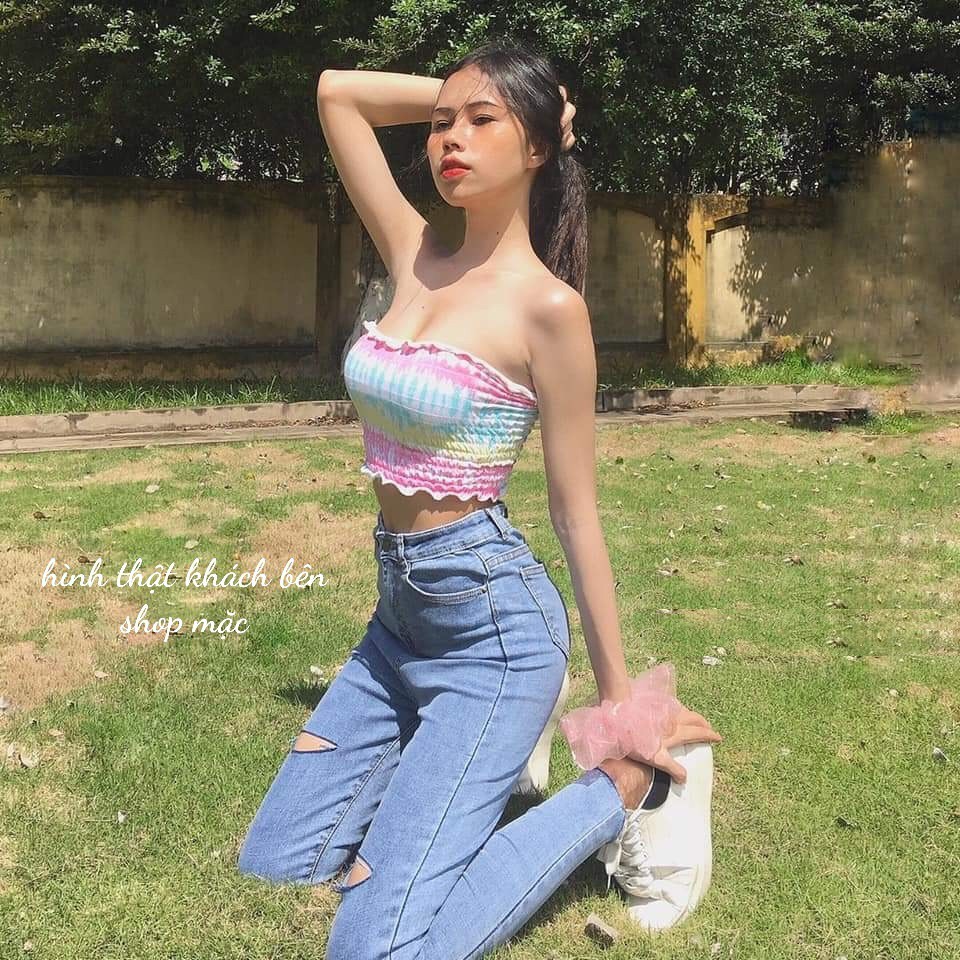 [HÌNH THẬT] ÁO ỐNG LOANG MÀU CẦU VỒNG TRƠN BASIC, CROPTOP NGẮN NỮ ÔM BODY HOT GIRL ULZZANG HÀN QUỐC SWAG CHẤT 112