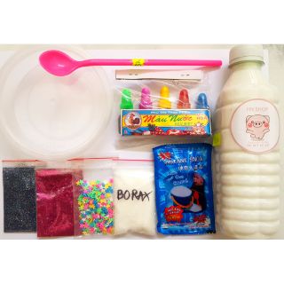 Bộ kit slime mây gồm 9 món