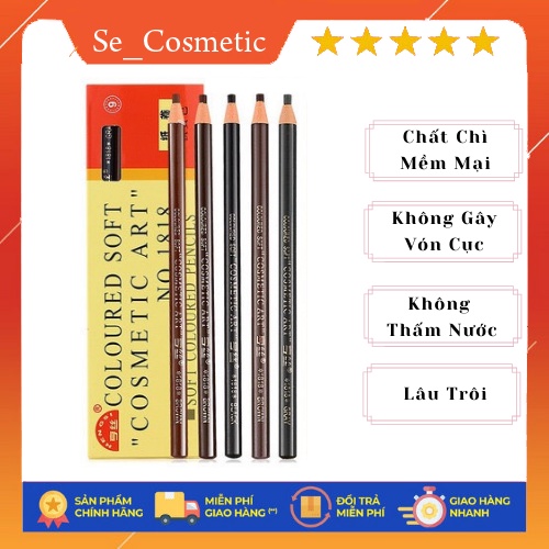 Chì xé hensi 1818 chính hãng, chì bóc kẻ mày không thấm nước- chi xe secosmetic