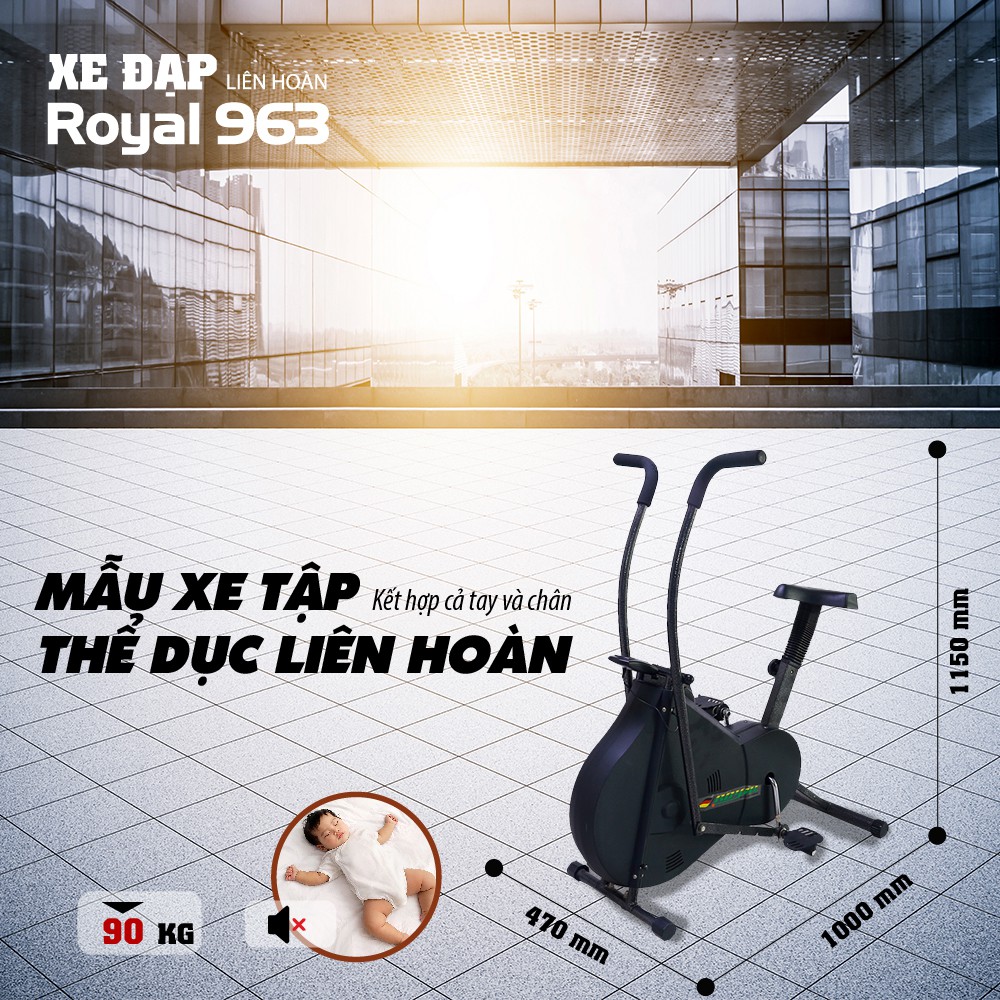 Xe đạp tập thể dục 963(chính hãng)