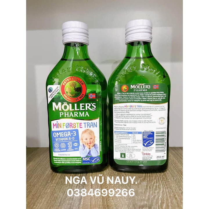 Dầu gan cá tuyết Omega 3 MOLLER’S chai  250ml - nội địa Na Uy
