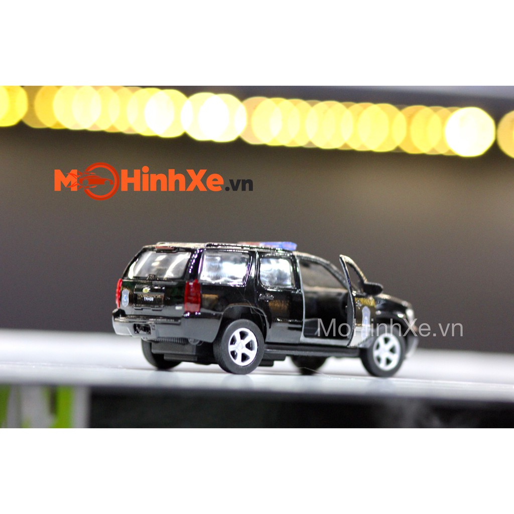 MÔ HÌNH XE CHEVROLET TAHOE 2008 POLICE 1:36 WELLY