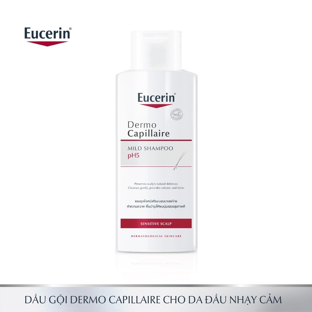 Eucerin Dầu gội pH5 dành cho da dầu nhạy cảm pH5 Mild Shampoo 250ml