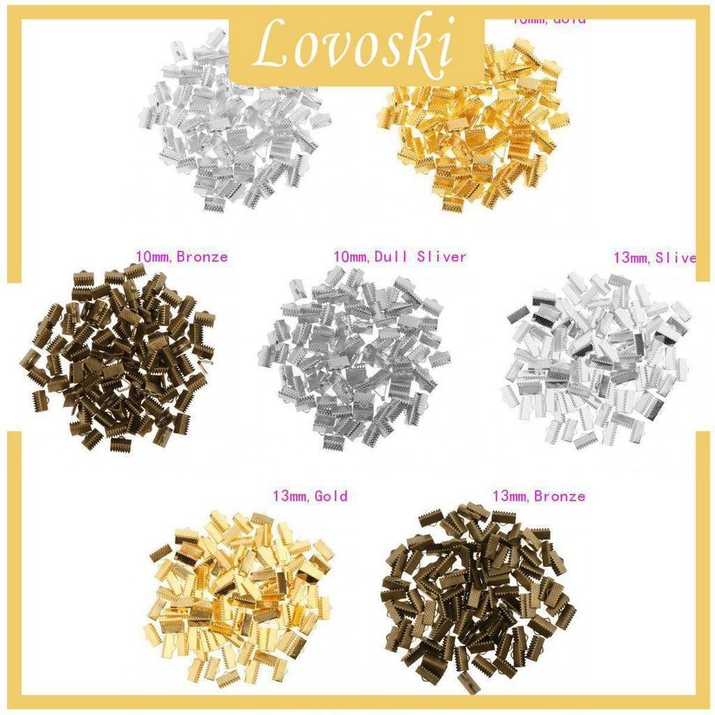 Bộ 100 Đầu Kẹp Dây Ruy Băng Làm Vòng Tay / Vòng cổ Tiện Dụng