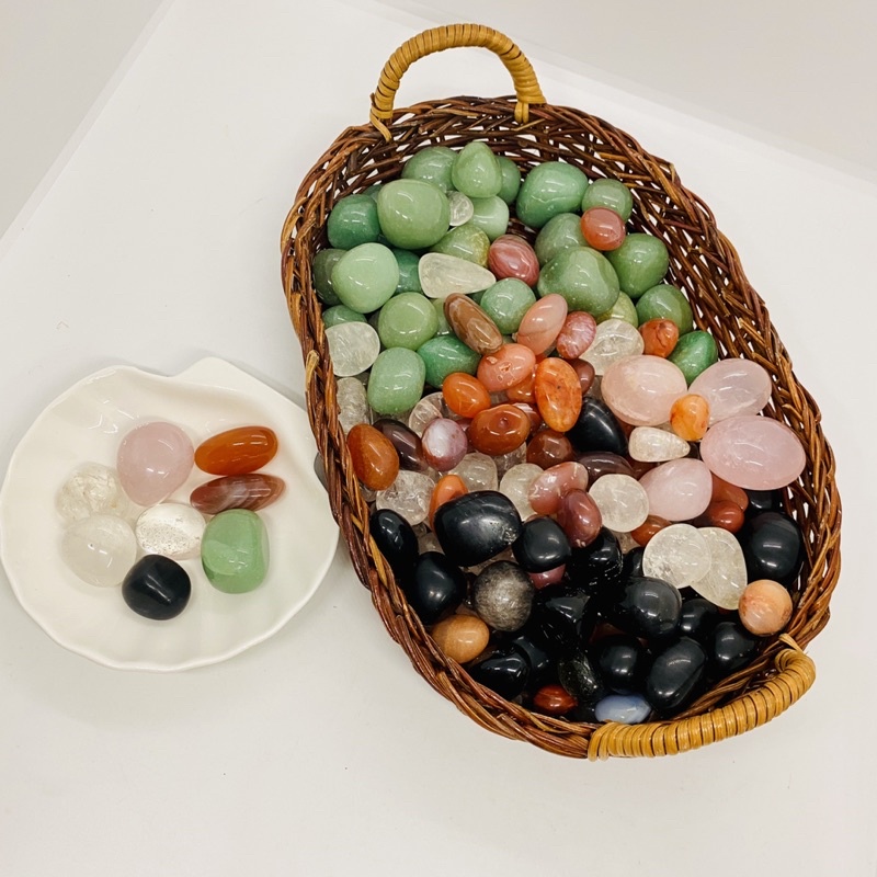 0Viên Đá Mài Bóng Tự Nhiên reiki, Thanh Tẩy ,Trang Trí chậu Cây, Thả Bể Cá