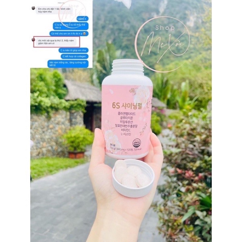 KẸO NGẬM TRẮNG DA - HUỶ NÁM 6S SHINING PEAR HÀN QUỐC