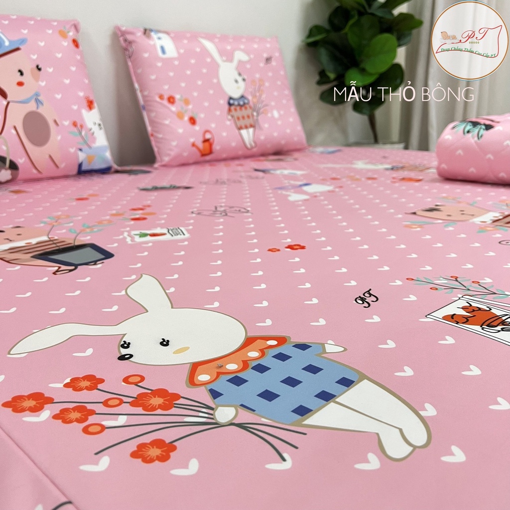 Ga chống thấm cho bé cao cấp chính hãng PT chất liệu thun lụa organic an toàn với làn da trẻ sơ sinh