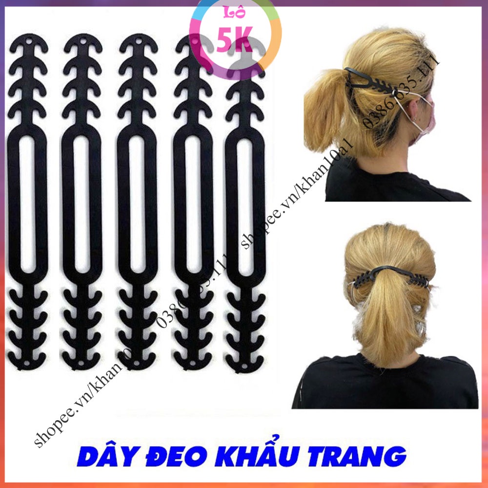 Dây Đeo Khẩu Trang Chống Đau Tai, Tai Giả Đeo Khẩu Trang - Vật Liệu Silicone Mềm Dẻo Co Dãn