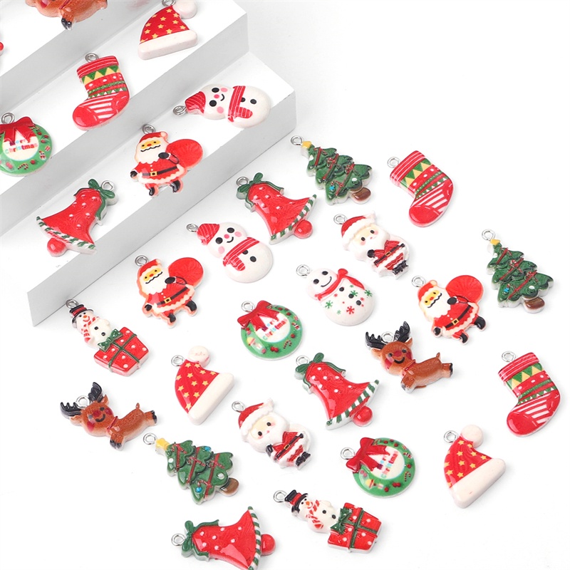 Phụ Kiện Trang Trí Giáng Sinh Bằng Resin diy