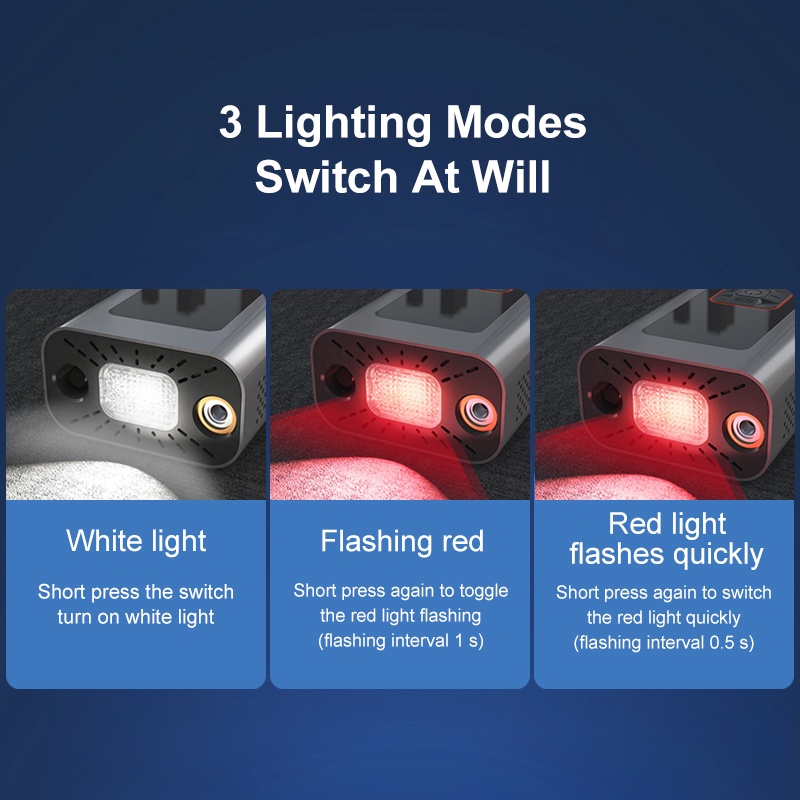 Máy Bơm Lốp Xe Hơi/Xe Máy/Tàu Thuyền Điện Tử Mini Không Dây 140PSI