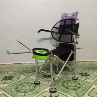 Ghế câu cá đa năng, chuyên nghiệp có tựa lưng