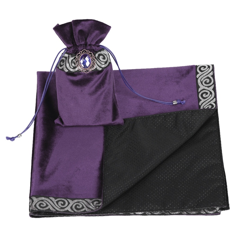 Tấm Thẻ Trò Chơi Board Game Astrolabe Witch Divination Pendulum Hình Vuông Bằng Nhung